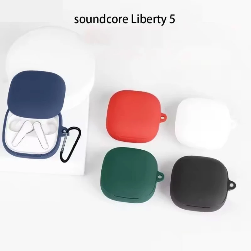 کاور آکوآرا مدل Silicone مناسب برای کیس هدفون بیسیم انکر Soundcore Liberty 5 تصویر ۳