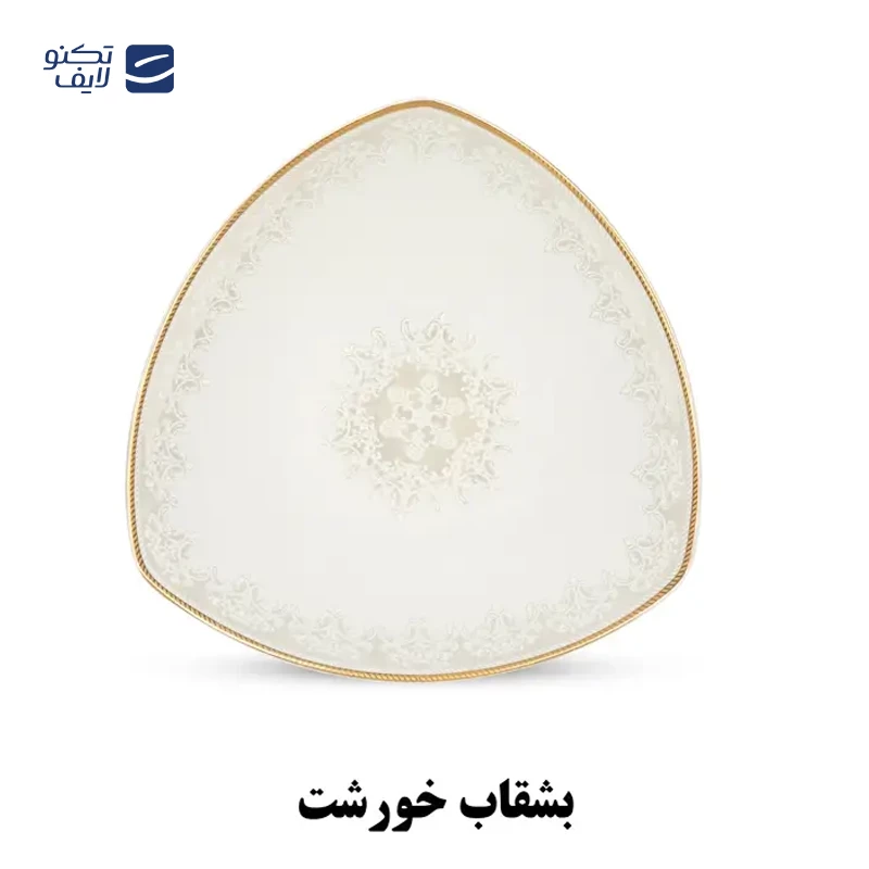 سرویس غذاخوری نیوبن 36 پارچه چینی پردیس مدل سیاتل آگرین تصویر ۴