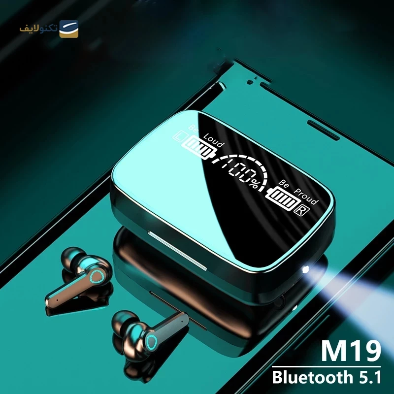 هندزفری بلوتوثی مدل M19 5.3v تصویر ۴