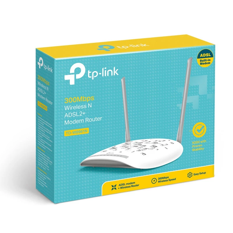 مودم روتر بیسیم ADSL2 Plus تی پی-لینک مدل W8961N تصویر ۳