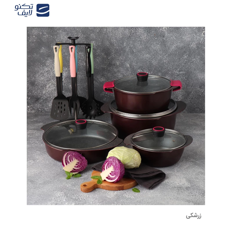 سرویس پخت و پز 17 پارچه تکنو مدل پروانه تصویر ۵