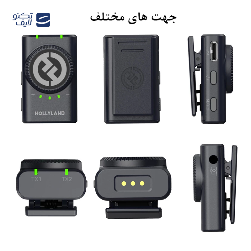ست میکروفن بی سیم هالی لند مدل Lark M2 مجموعه 2 عددی تصویر ۵