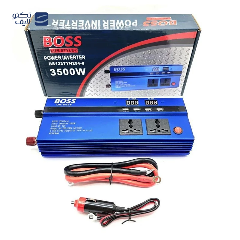 مبدل برق خودرو باس مدل BS123 TYN254-8 ظرفیت 3500 وات تصویر ۵