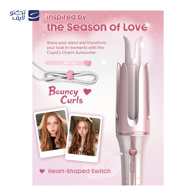 فر کننده مو شیگلم مدل Cupid's Charm One-Touch سایز 25 میلی متر تصویر ۵