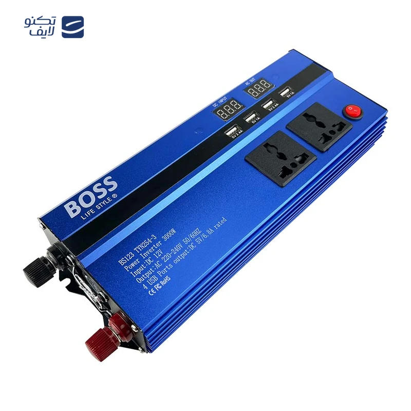 مبدل برق خودرو باس مدل BS123 TYN254-3 ظرفیت 3000 وات تصویر ۵