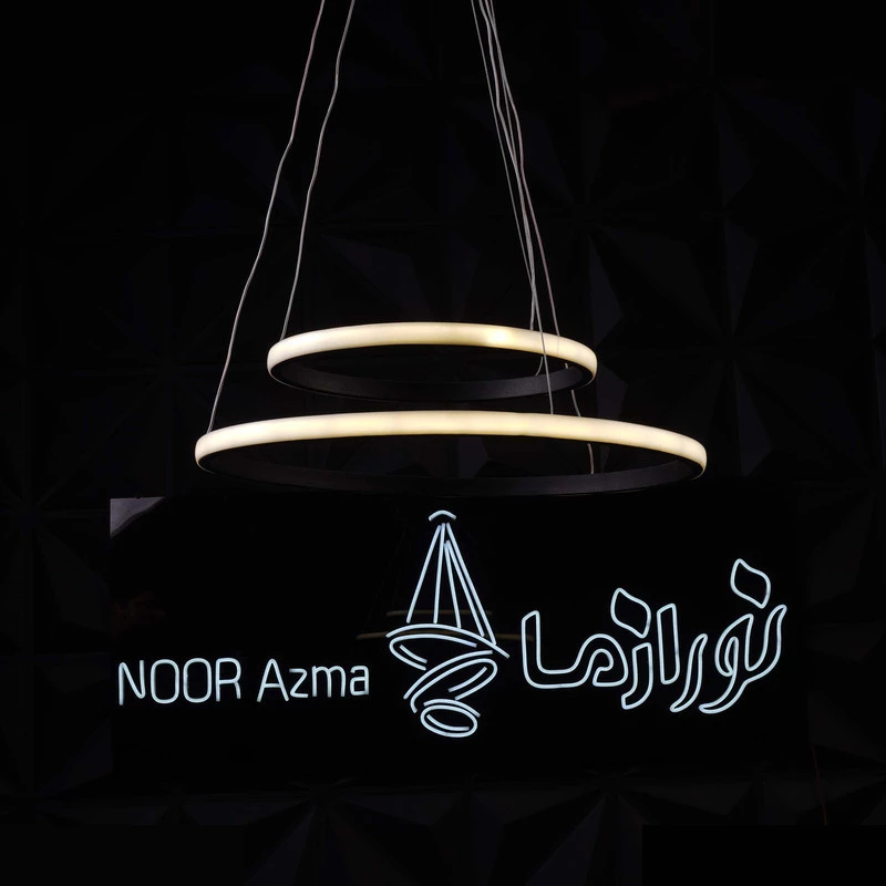 لوستر 2 شعله نور از ما رشکان مدل 50.30 CIRCLE تصویر ۴