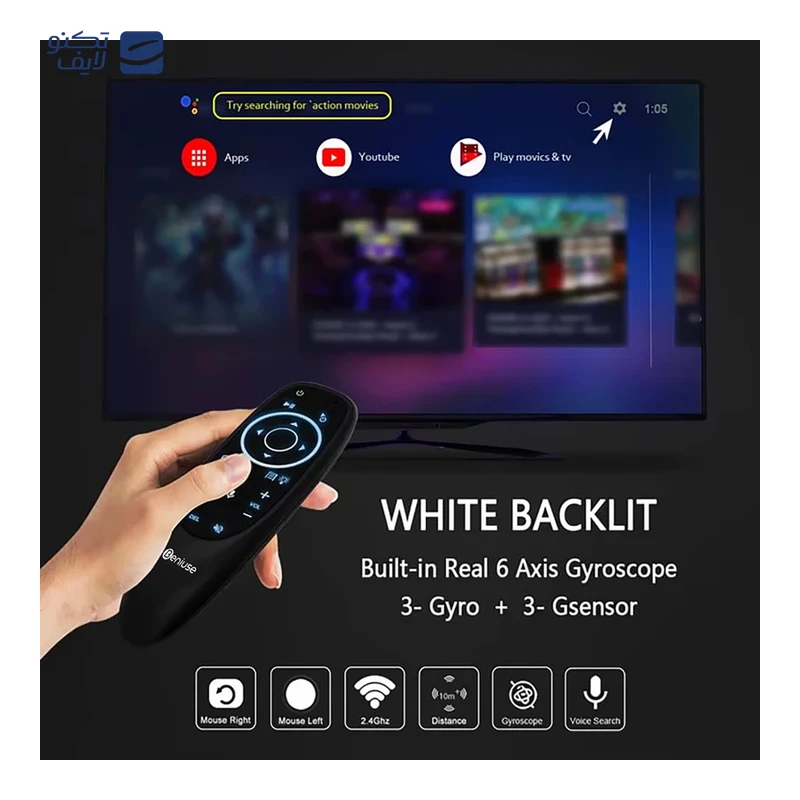 ریموت کنترل ایر ماوس بنیوس مدل BE-AM02 تصویر ۵