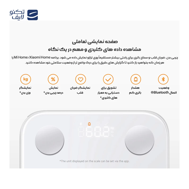 ترازو دیجیتال شیائومی مدل S400 MJTZC01YM تصویر ۵