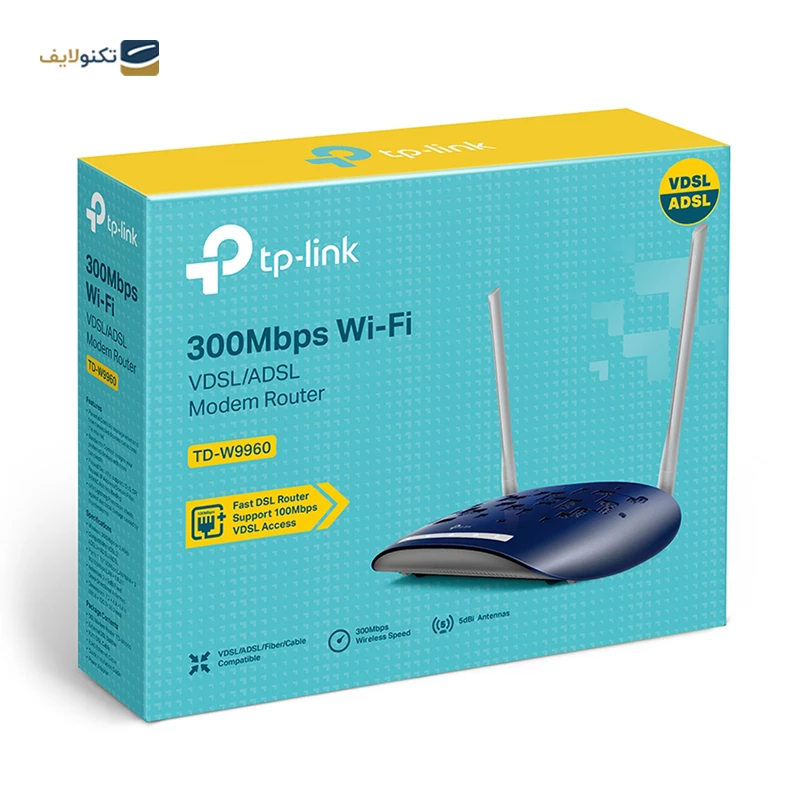 مودم روتر VDSL/ADSL تی پی -لینک مدل TD-W9960 تصویر ۵