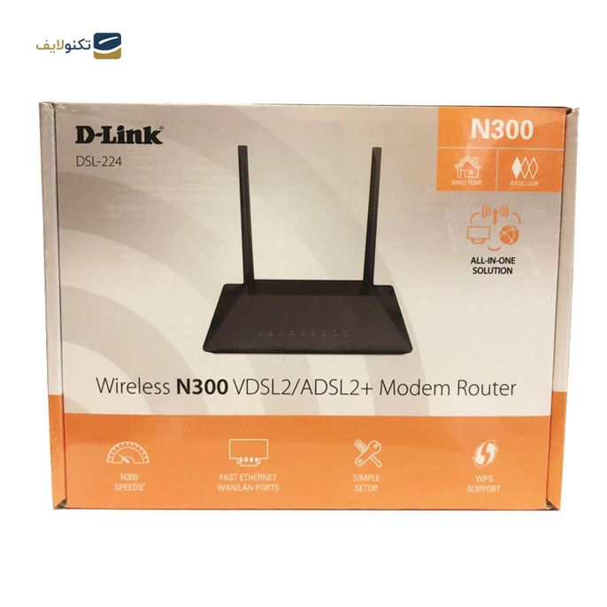 مودم روتر ADSL2 Plus و VDSL2 بی سیم دی لینک مدل DSL-224 NEW تصویر ۵