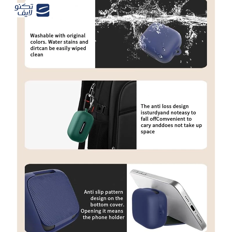 کاور کیس هندزفری بی سیم انکر Soundcore R50i NC انتک مدل سیلیکونی تصویر ۵