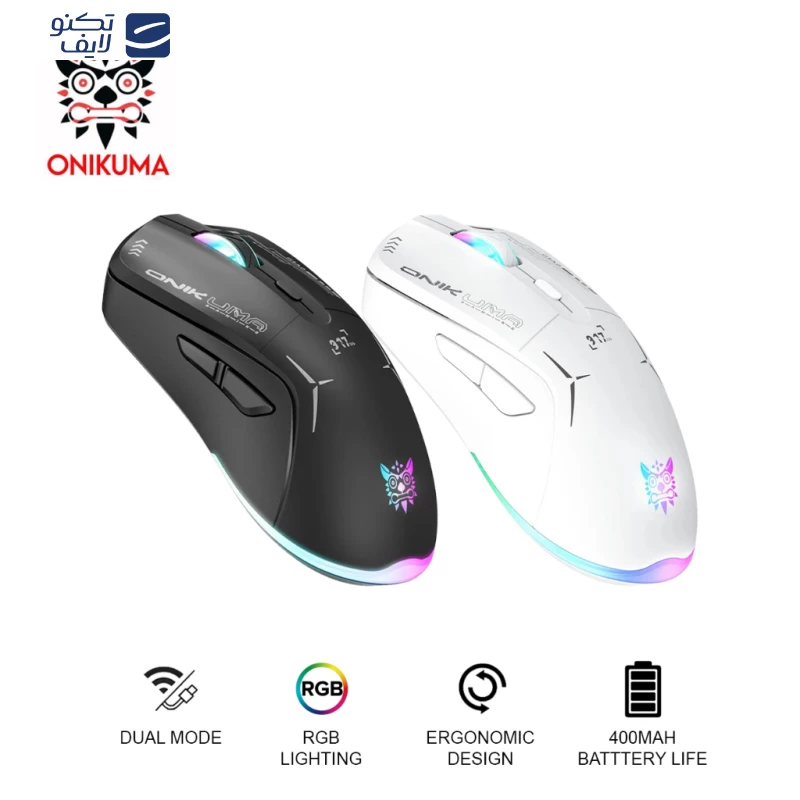 ماوس بی سیم گیمینگ اونیکوما مدل CW917 Dual Mode تصویر ۵