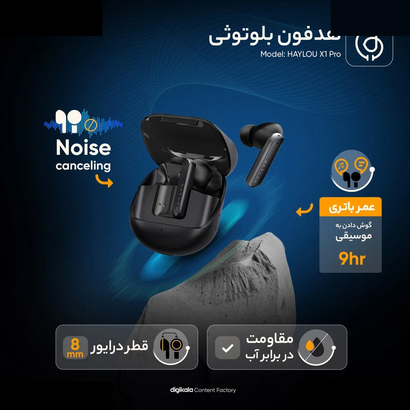هندزفری بلوتوثی هایلو مدل X1 pro تصویر ۵
